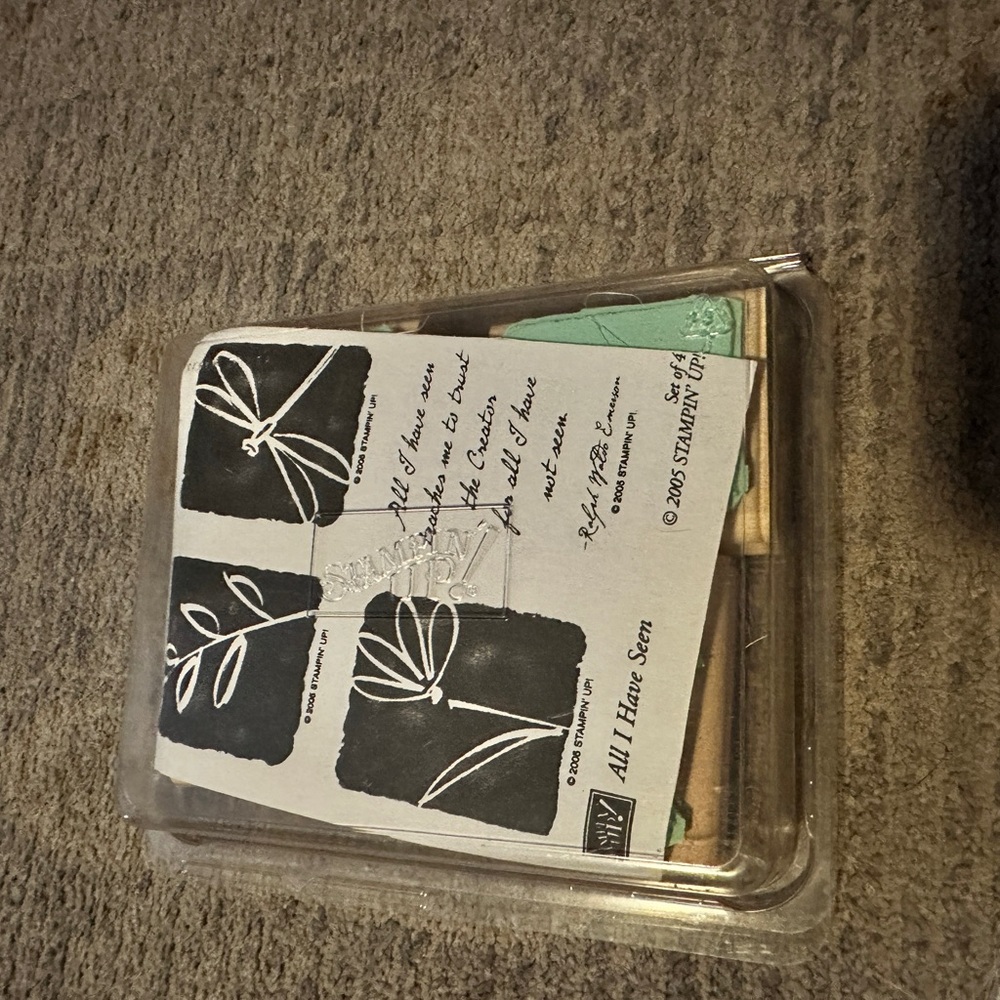 Stampin Up Lot Wood Mount Rubber Stamp Sets NEW Unused 2002-2005 - Picture 3 of 9